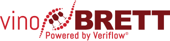 vinoBRETT Powered by Veriflow Logo